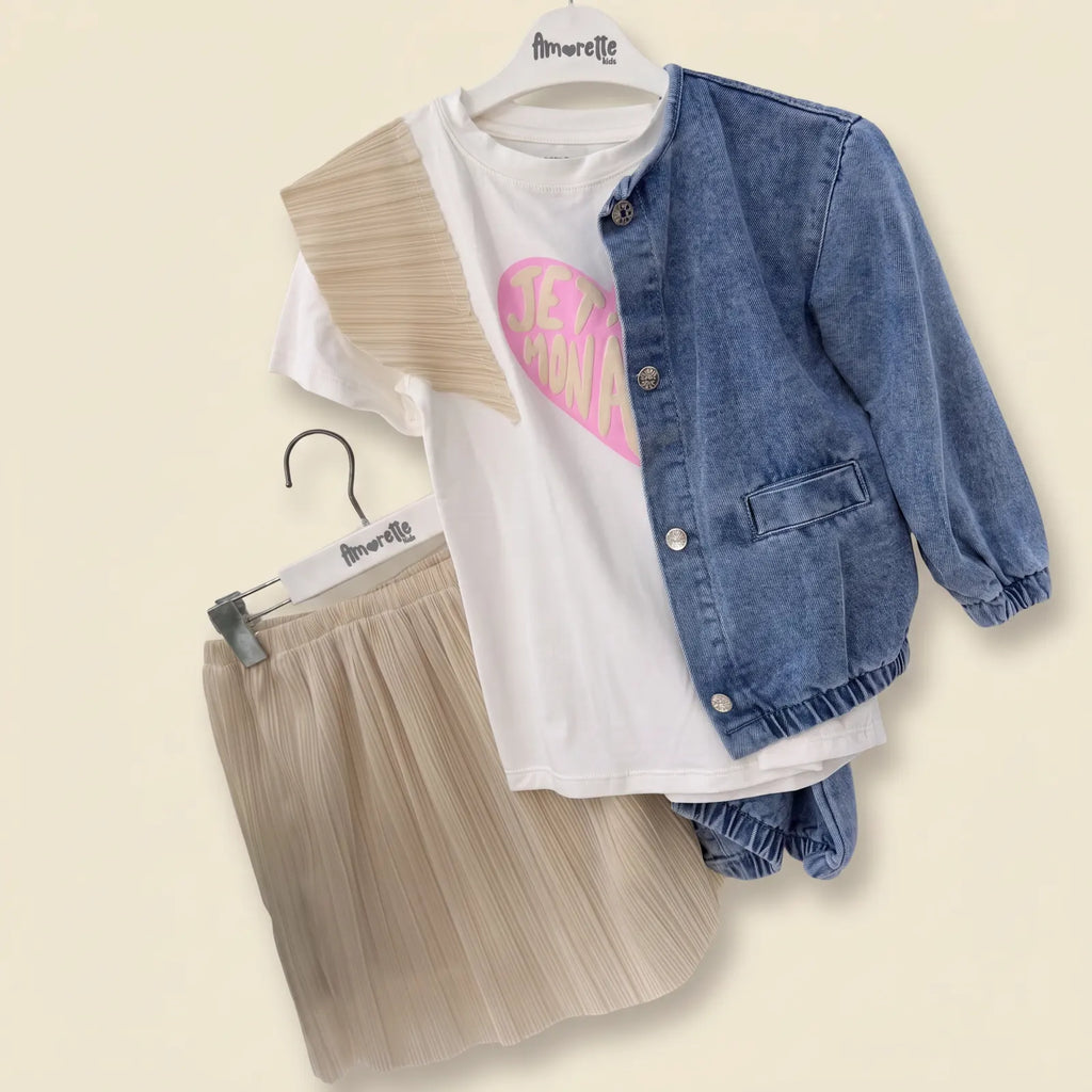 Joy baby conjunto 3 prendas niña falda plieguesc2509
