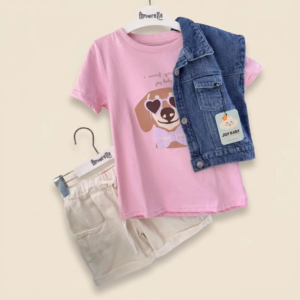 Joy baby conjunto 3 prendas niña shortc2520