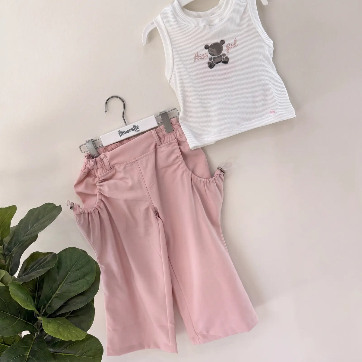 Que nota conjunto niña basica mas pantalon