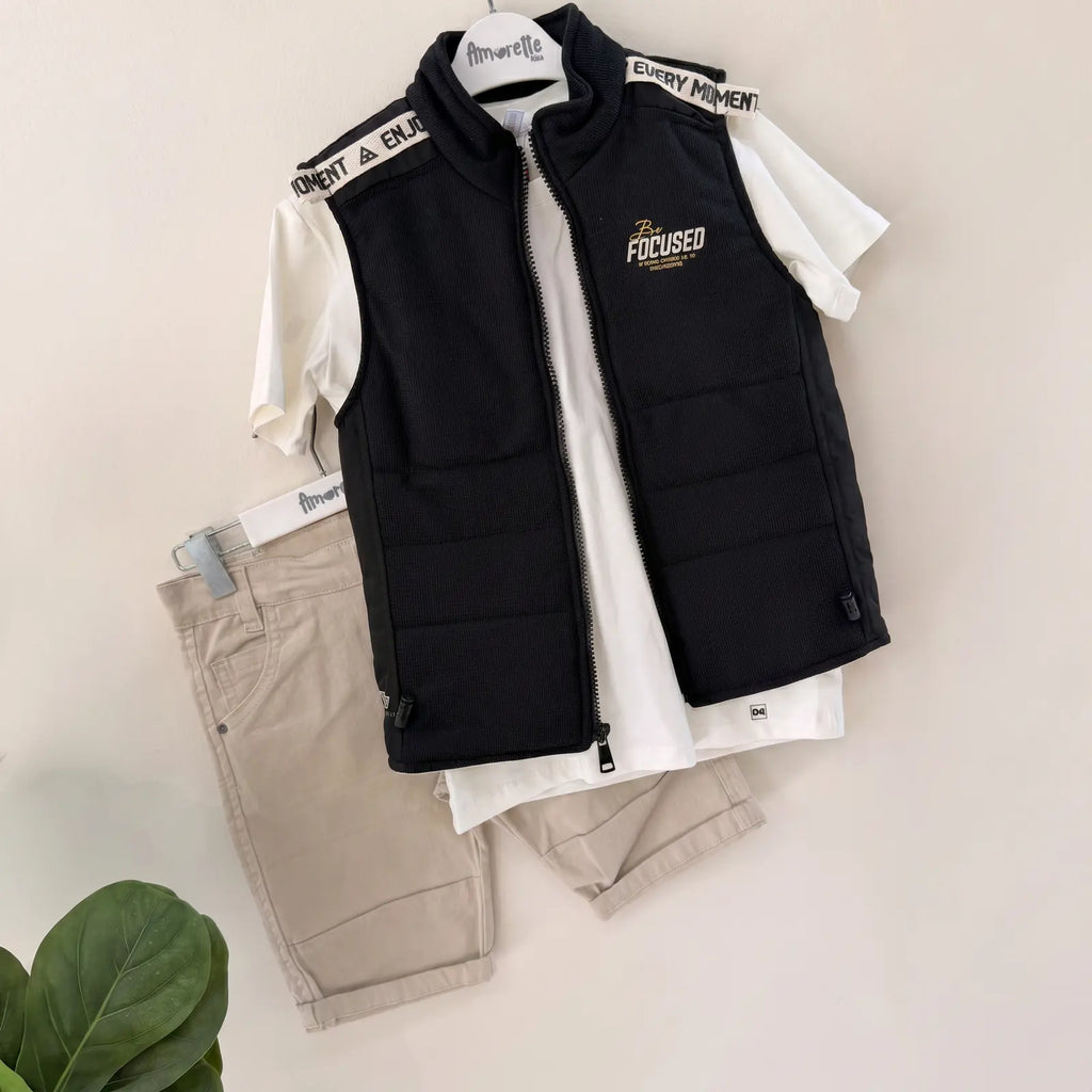 Que nota conjunto tres prendas bermuda camisa y chaleco REF: 11472