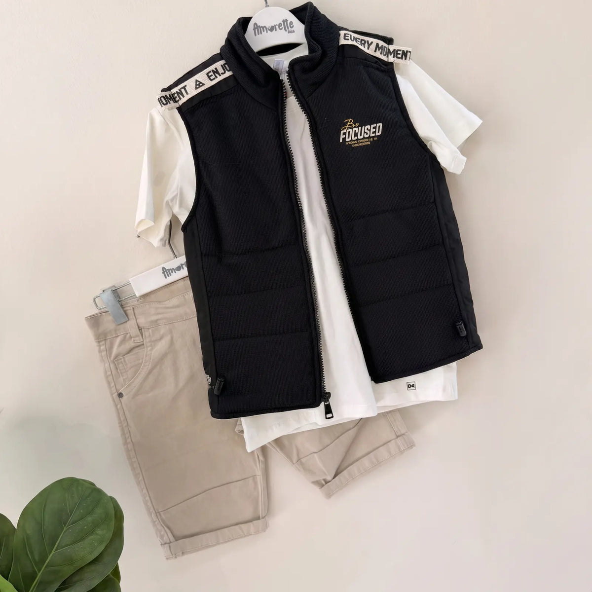 Que nota conjunto tres prendas bermuda camisa y chaleco REF: 11472