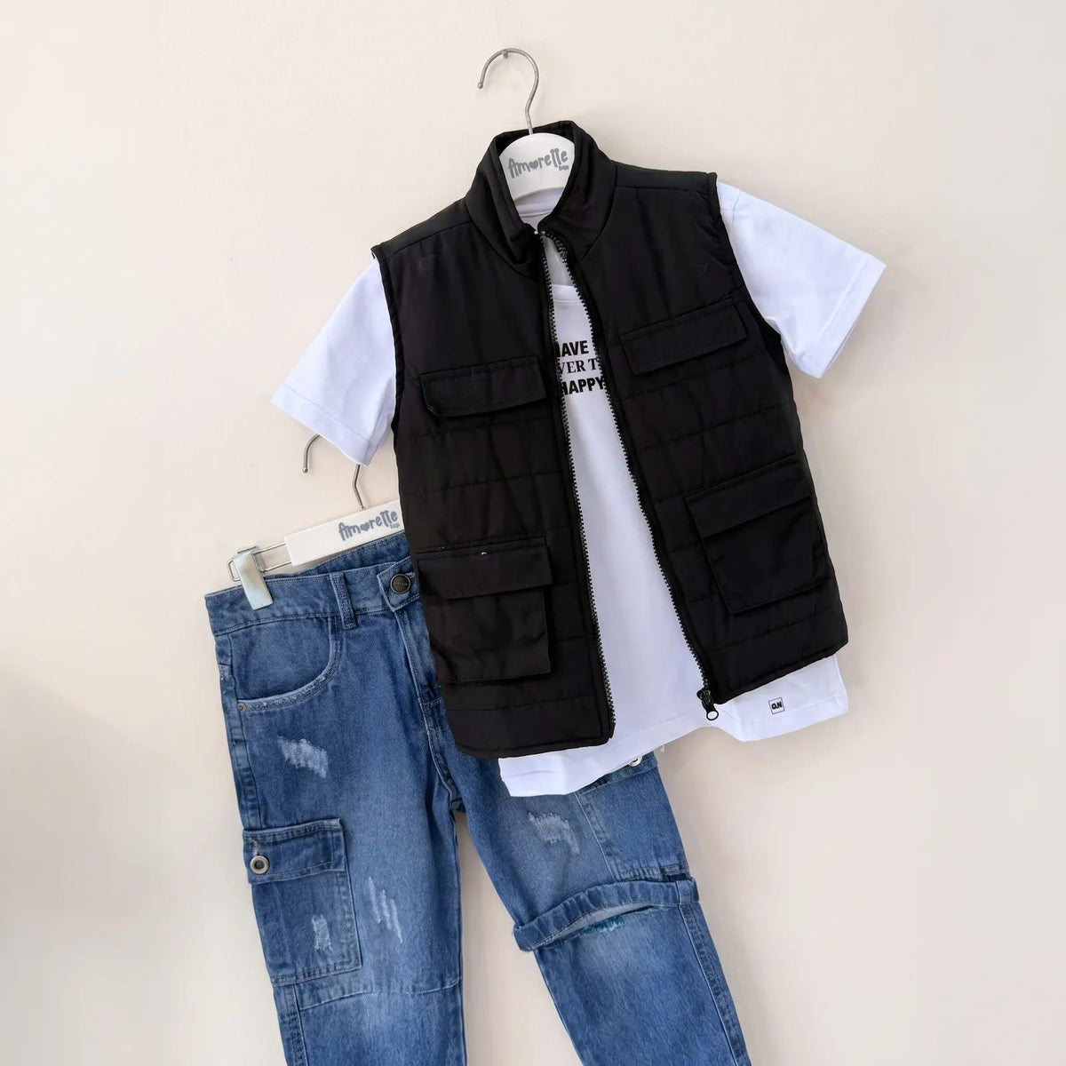 Que nota conjunto tres prendas bermuda camisa y chaleco REF: 11461