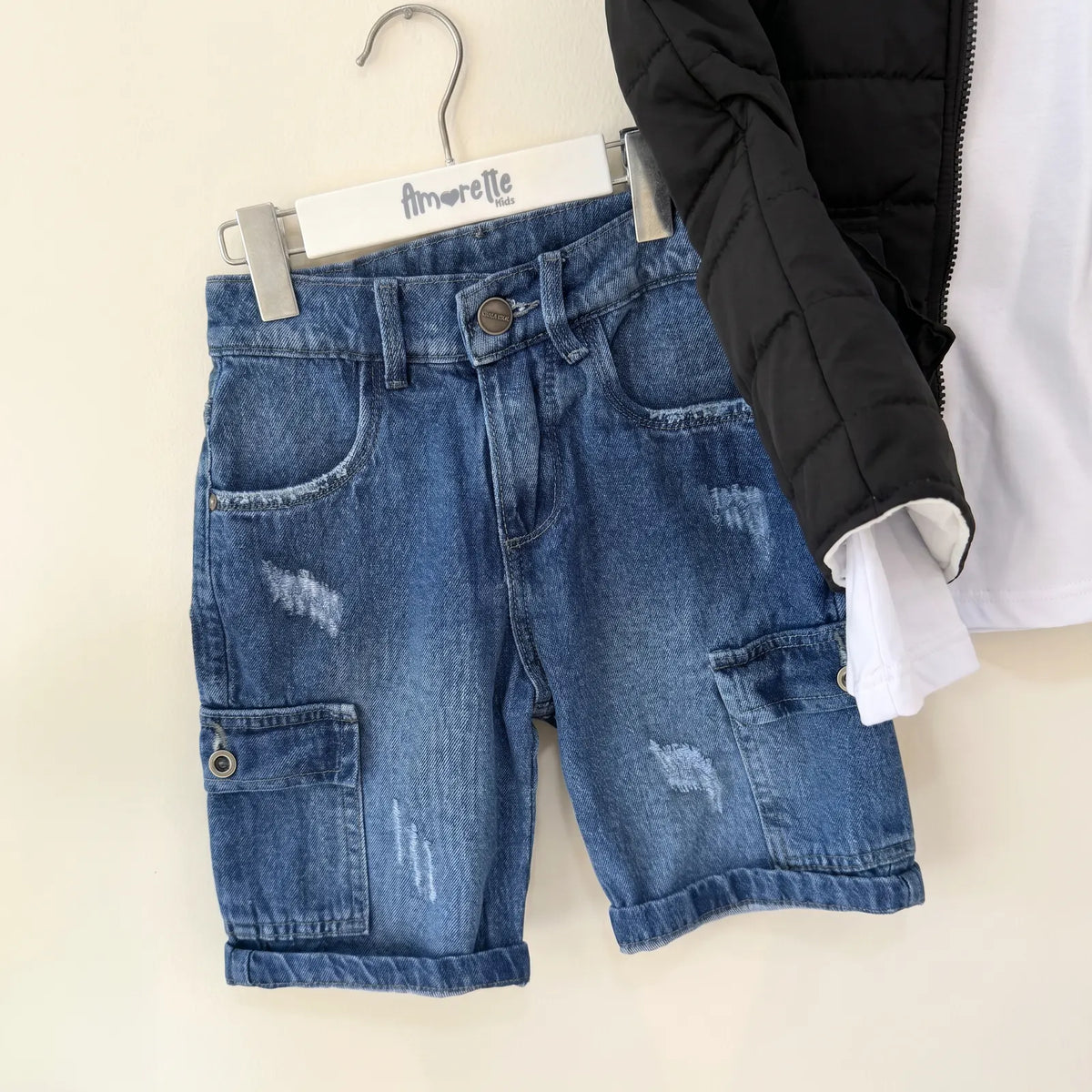 Que nota conjunto tres prendas bermuda camisa y chaleco REF: 11461