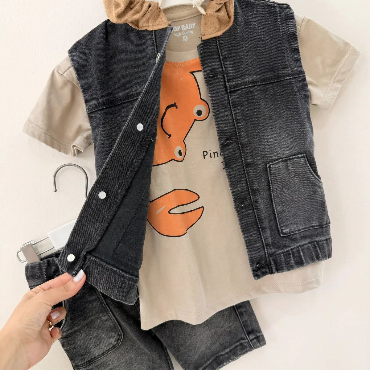 Joy baby conjunto 3 prendas niño cangrejoc2531