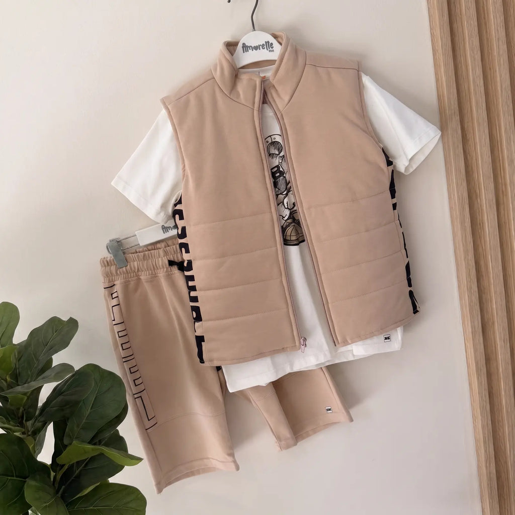 Que nota conjunto tres prendas bermuda camisa y chaleco REF: 11484