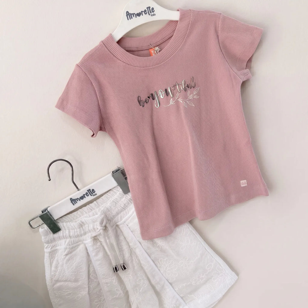 Que nota conjunto girls 3 prendas chaleco short y camisa