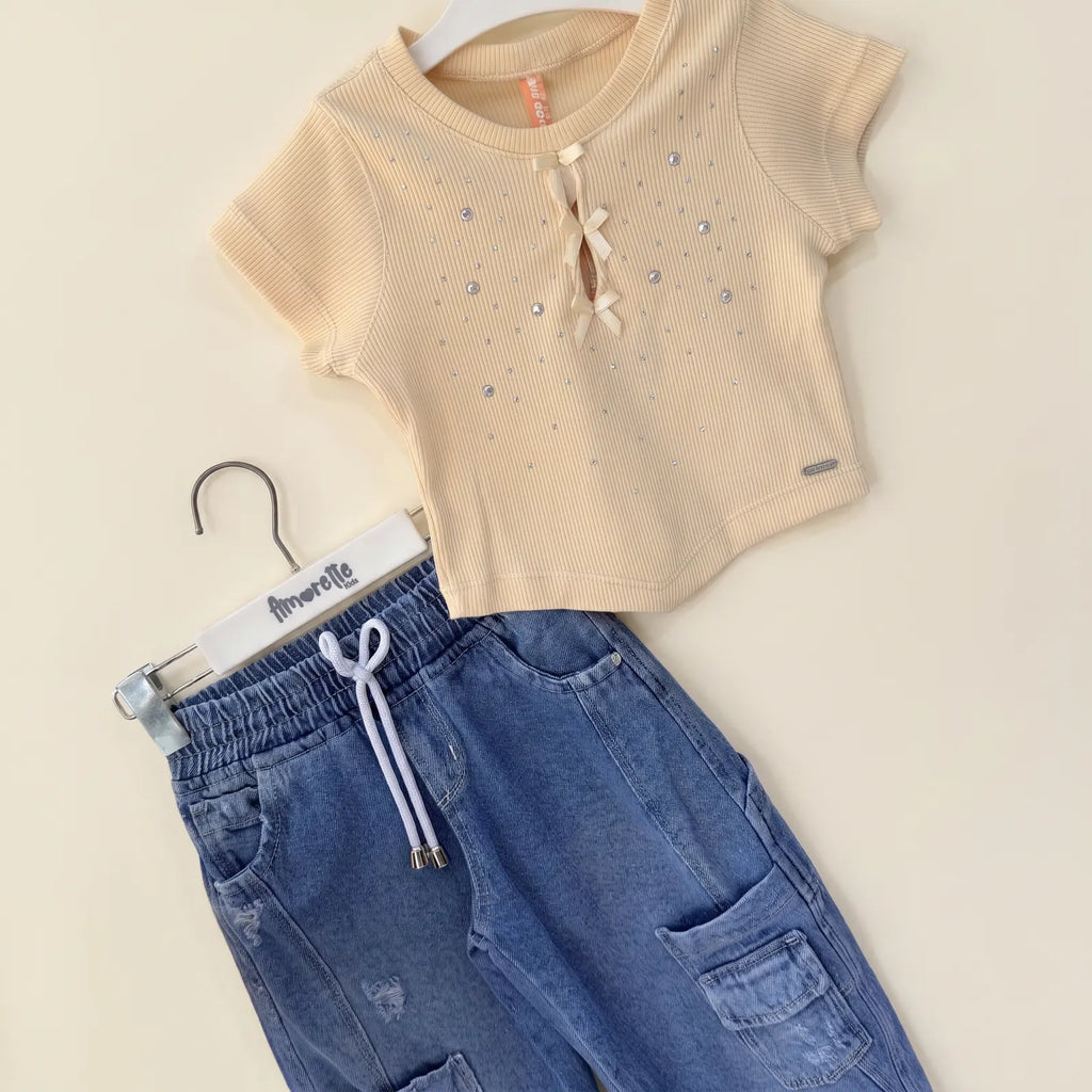 Que nota conjunto 2 piezas jean mas camisa