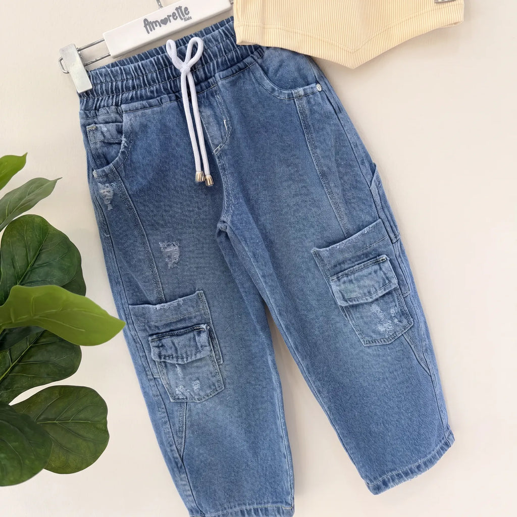 Que nota conjunto 2 piezas jean mas camisa