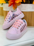 Timo zapato niña rosado tornasol