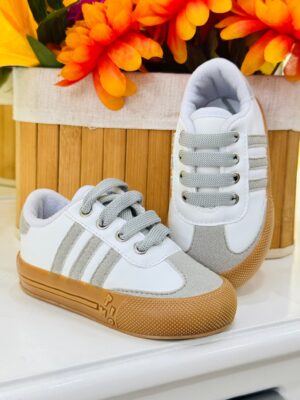 Timo zapato niño blanco x linea gris